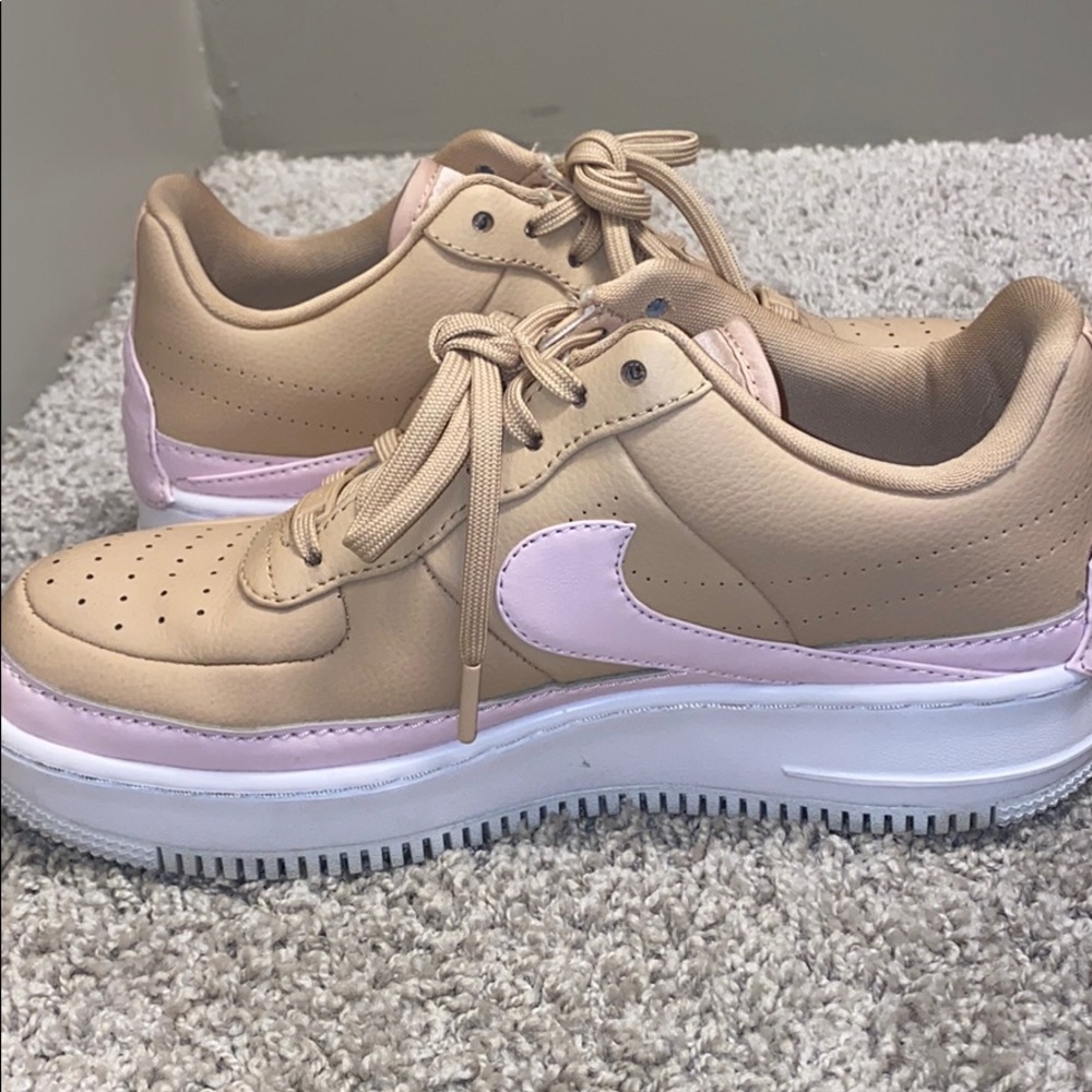 Pink & Tan Air Force 1s